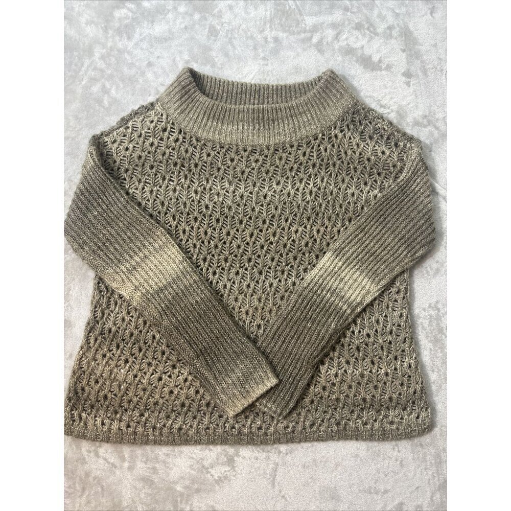 Women’s Tommy Bahama Knitted Sweater Cowl Neck Wool Blend Brown Size Medium - Picture 6 of 13